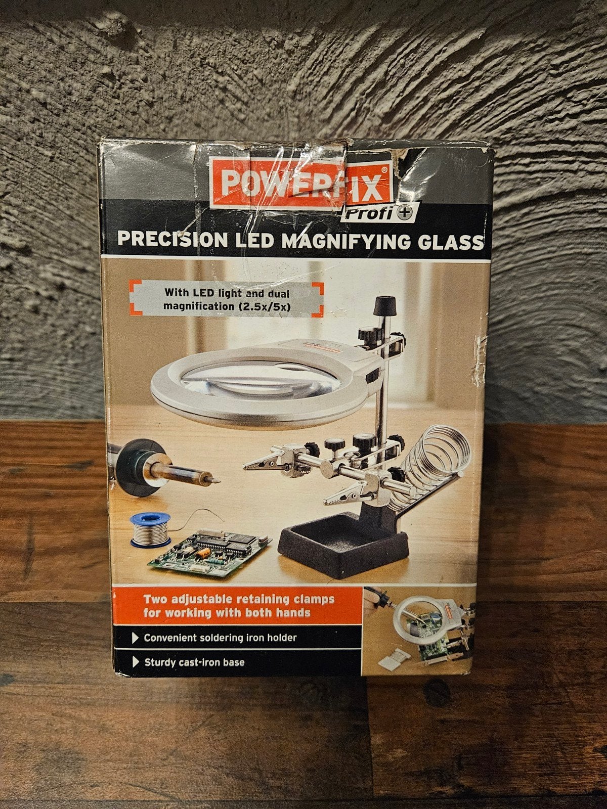 Nieuwe Powerfix Profi LED Vergrootglas met Soldeerhouder, Ophalen of Verzenden, Nieuw, Loeplamp