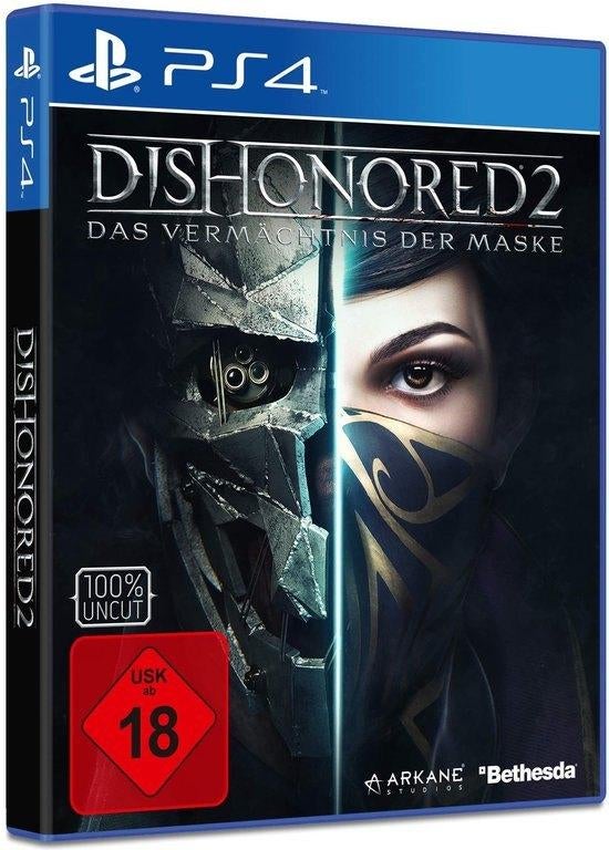 ZGAN PS4 game, Bethesda Dishonored 2, geen kraaje, 1 speler, Ophalen of Verzenden, Zo goed als nieuw, Vanaf 18 jaar