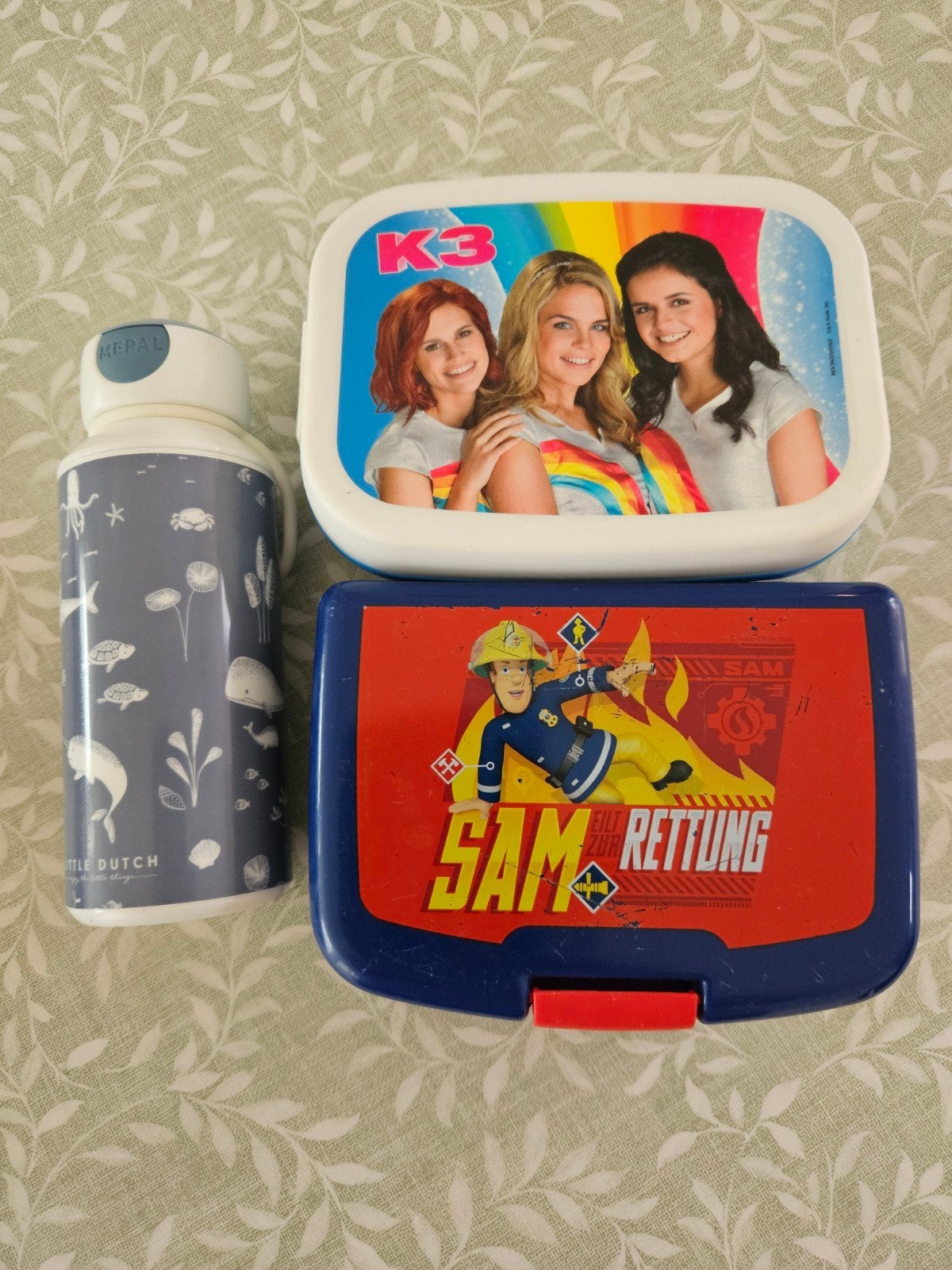 Lunchboxen K3, Brandweerman Sam & Little Dutch drinkfles, Kinderen en Baby's, Kinderspulletjes, Ophalen, Nieuw