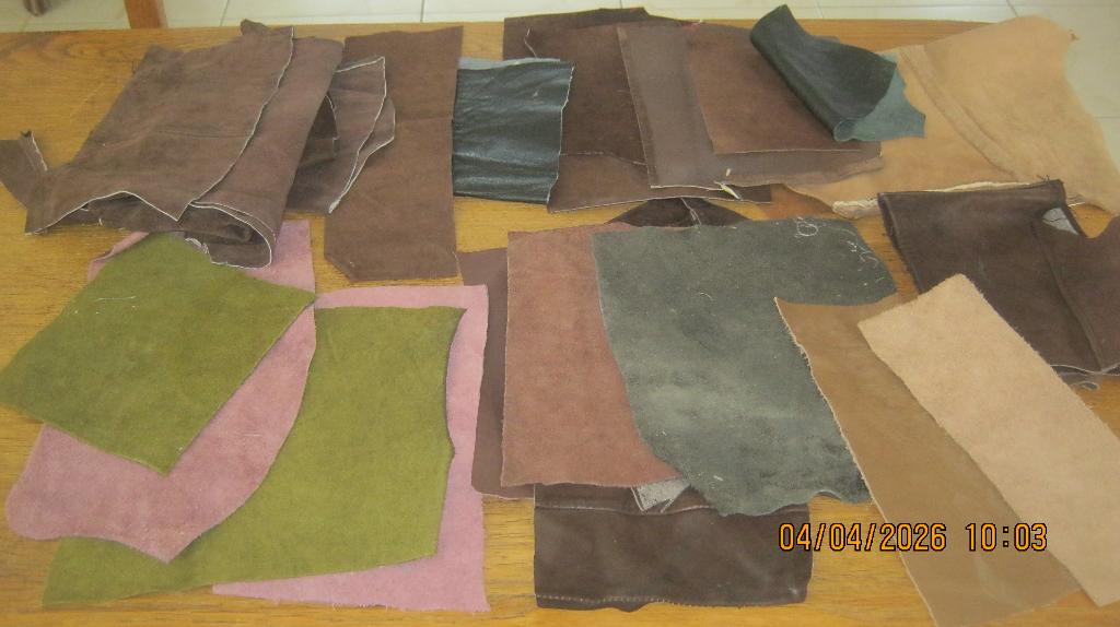 Leren lapjes allerlei maten, kleuren en diktes, Overige kleuren, Leer of Kunstleer, Nieuw, Ophalen of Verzenden