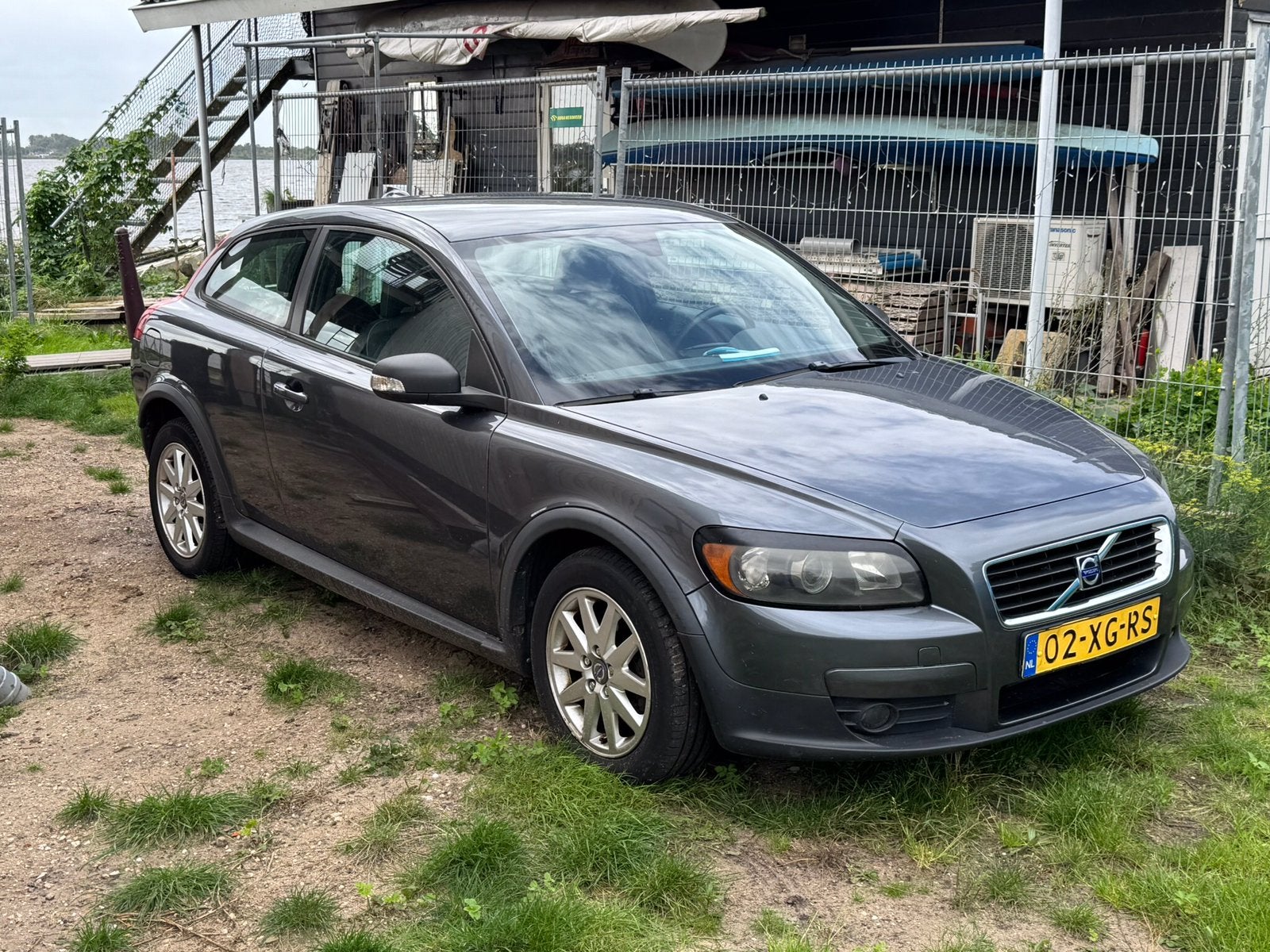 Volvo C30 2.4 Geartronic 2007 , antraciet,.Topauto!, Stof, 700 kg, 4 stoelen, 2435 cc