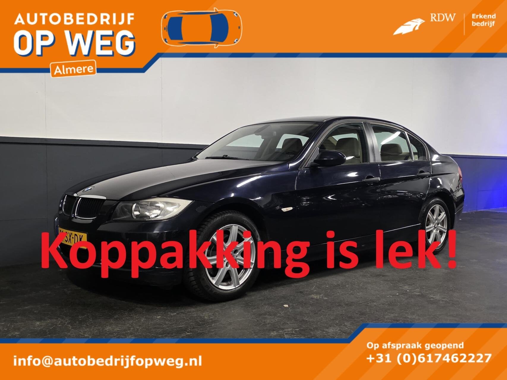 BMW 3-serie 318i High Executive EXPORT / HANDEL - LEES TEKST, Achterwielaandrijving, 4 cilinders, 129 pk, Blauw