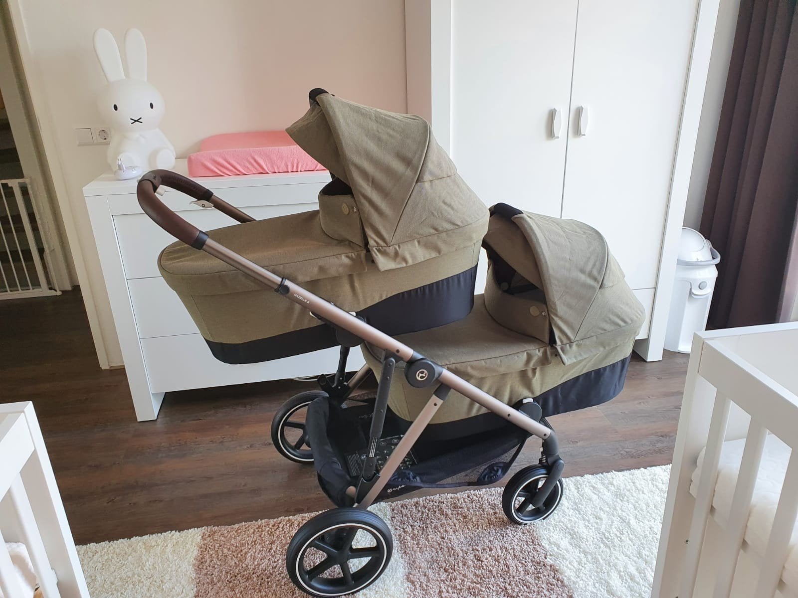 te koop: tweeling kinderwagen, Kinderen en Baby's, Ophalen, Gebruikt, Kinderwagen of Buggy