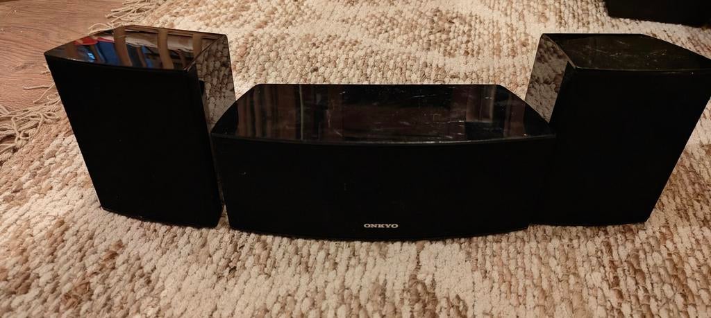 Onkyo center, front left & front right speakers, Audio, Tv en Foto, Luidsprekers, Verzenden