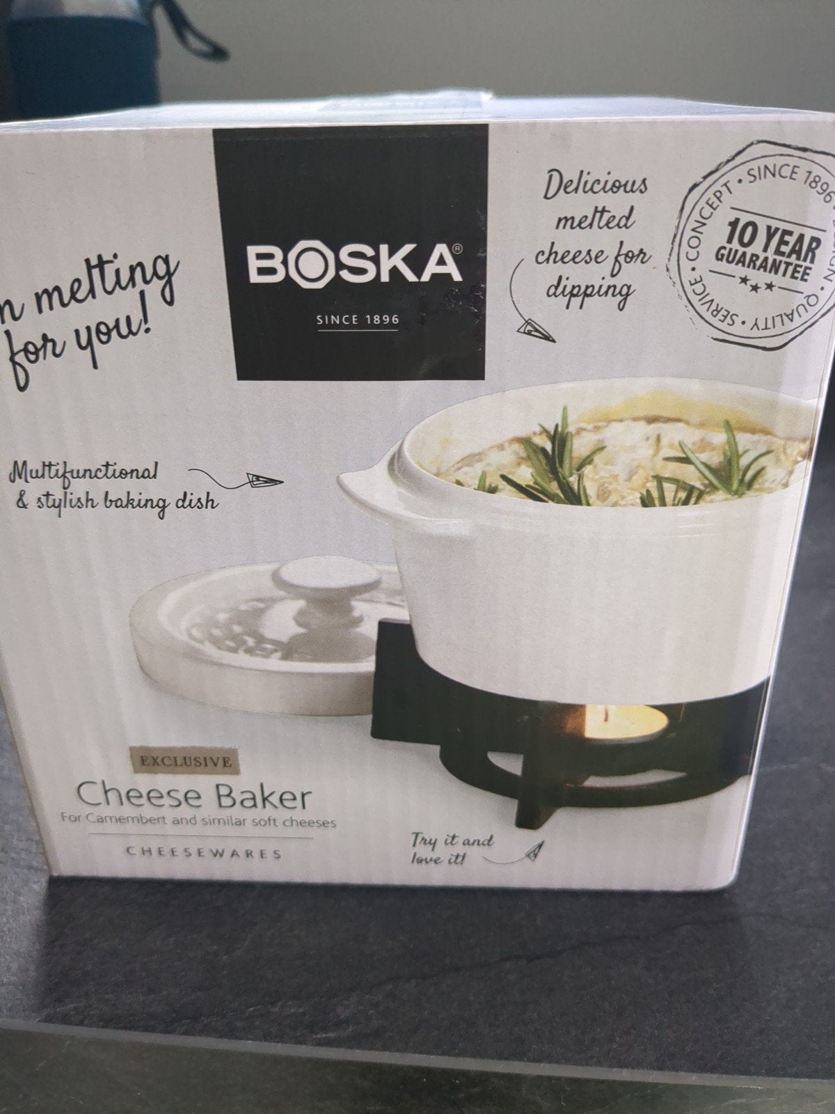 Boska Cheese Baker - Kaasfondue set voor oven en tafel, Overige typen, Nieuw, Ophalen of Verzenden, Steen/keramiek