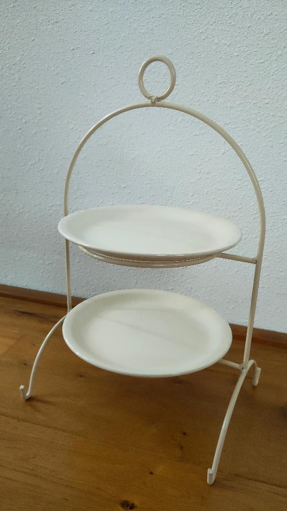 Etagère - offwhite - 2 borden, Ophalen, Zo goed als nieuw