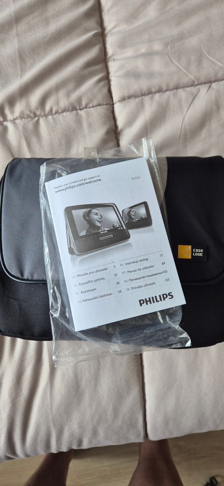 Philips Dubbel Scherm DVD Speler voor Auto en Camping, Ophalen of Verzenden, Zo goed als nieuw, Philips