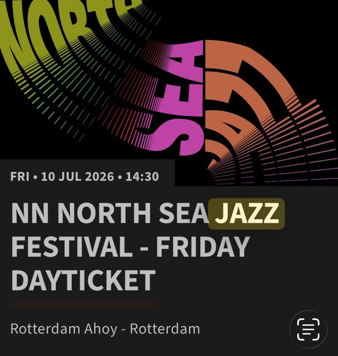 3 North Sea Jazz tickets 140€ pp Fri 10-7, Tickets en Kaartjes, Concerten | Overige, Drie personen of meer, Juli