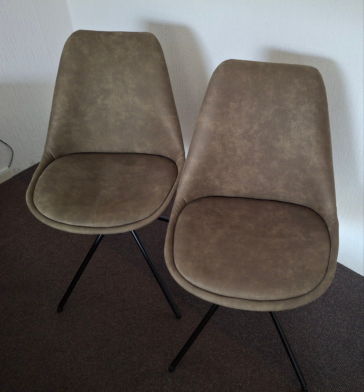 Eetkamerstoelen Senja groen, Huis en Inrichting, Ophalen, Twee, Overige kleuren, Zo goed als nieuw