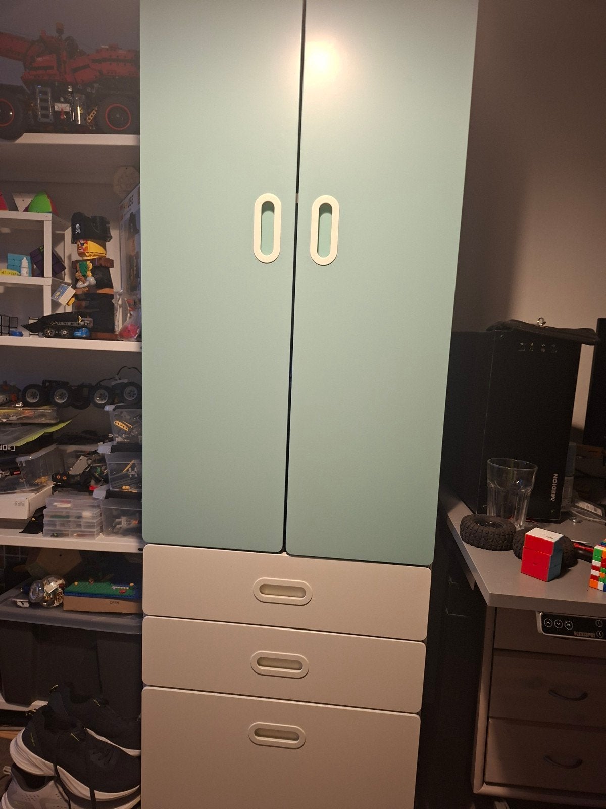 Kledingkast met lades Stuva Ikea lichtblauw, 50 tot 100 cm, 150 tot 200 cm, 50 tot 75 cm, Ophalen