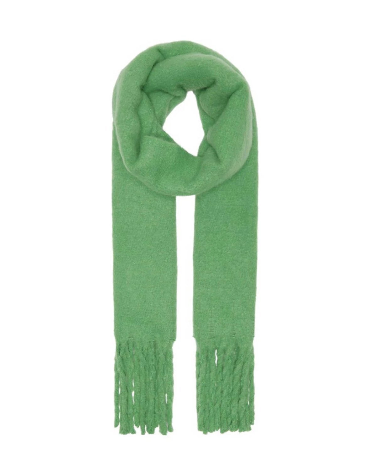 ONLY sjaal met franjes groen, Kleding | Dames, Mutsen, Sjaals en Handschoenen, Verzenden, Nieuw, Sjaal