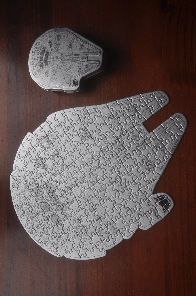 star wars falcon puzzel, Ophalen of Verzenden, Gebruikt, Overige typen