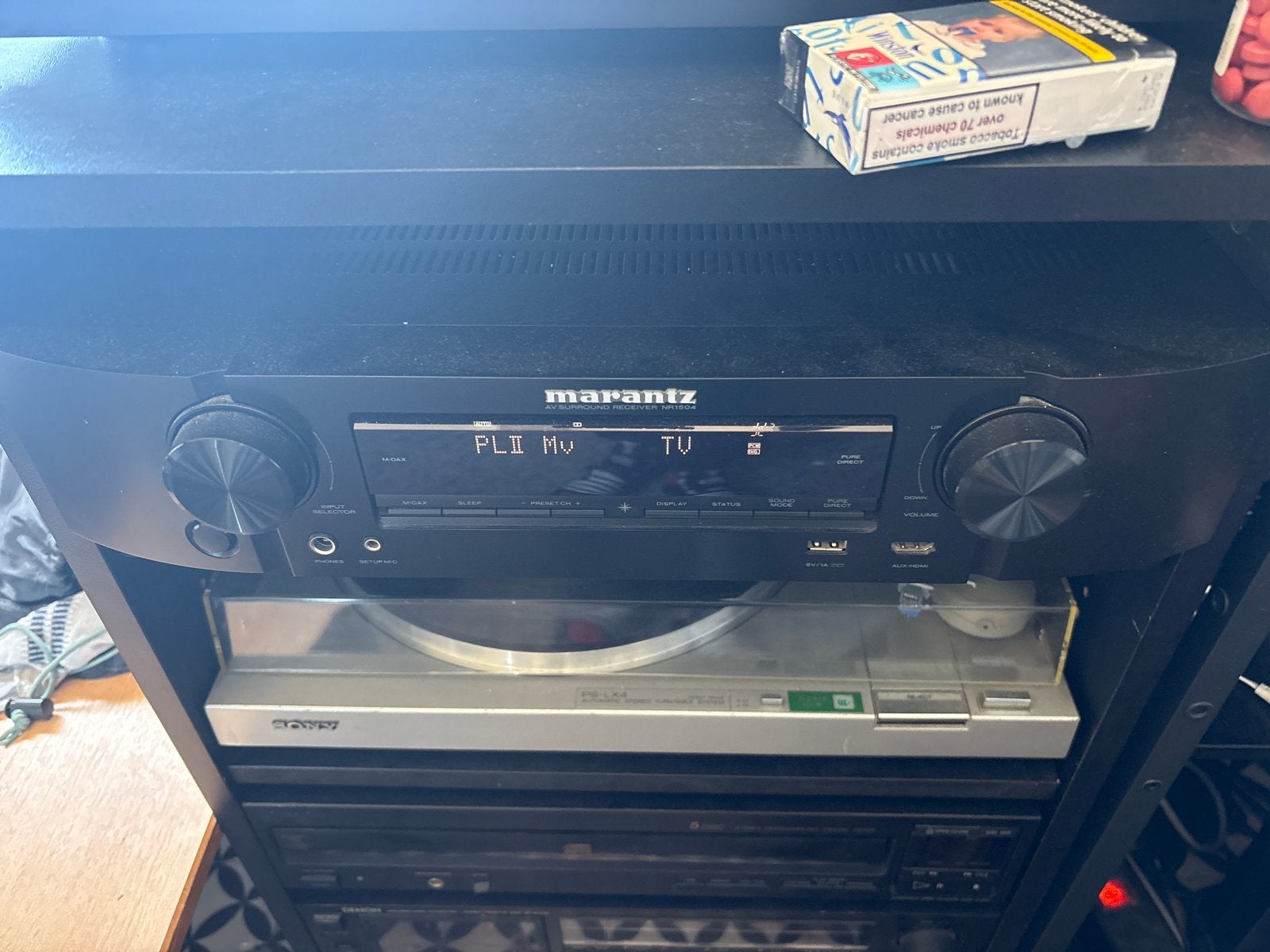 Marantz NR1504 AV-receiver met afstandsbediening, Gebruikt, Minder dan 60 watt, Ophalen, Marantz