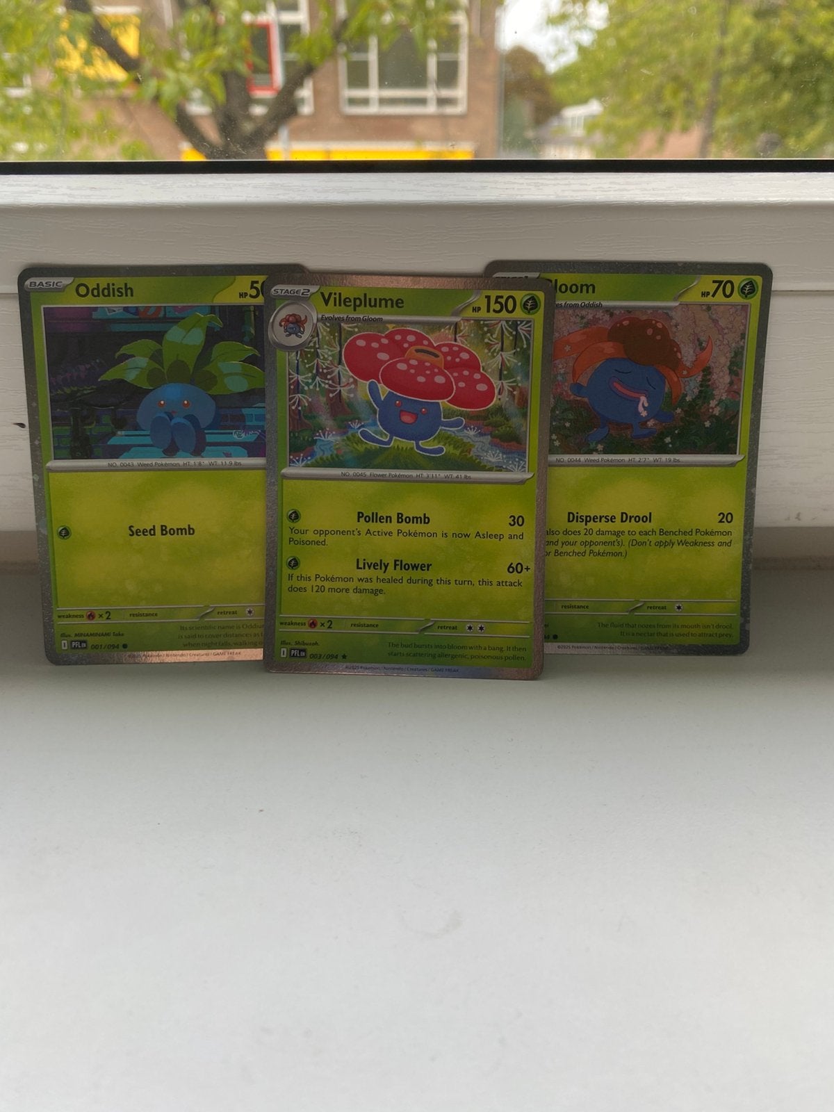Speciale holo reverse set van oddish, Hobby en Vrije tijd, Ophalen of Verzenden, Zo goed als nieuw, Meerdere kaarten