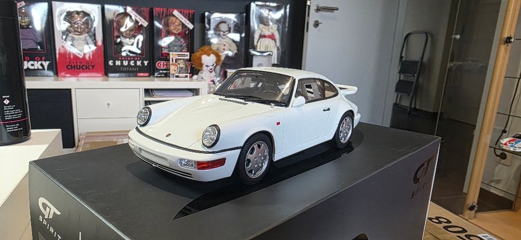 Porsche 911 (964) Carrera 4 Lichtgewicht 1/18 Gt-Spirit, Hobby en Vrije tijd, Ophalen of Verzenden, Zo goed als nieuw, Auto, Overige merken