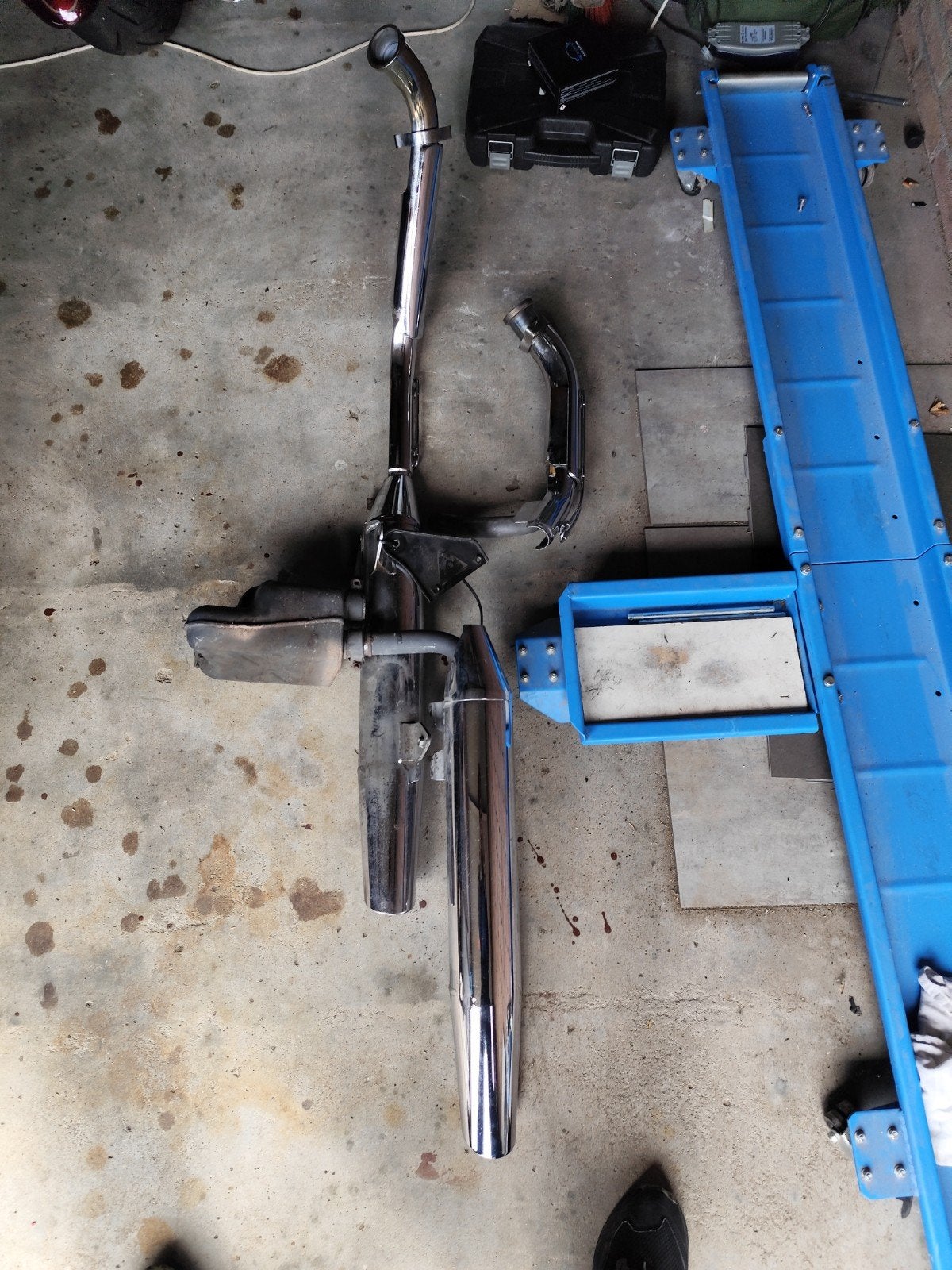 Suzuki VL1500 originele uitlaat met bochten, Ophalen, Gebruikt