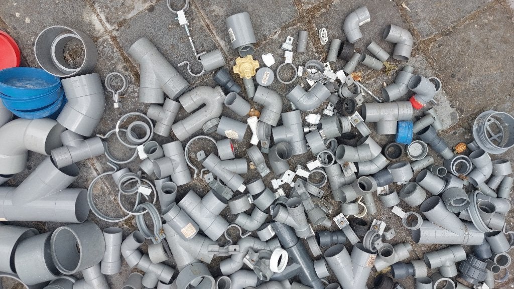 Nieuwe pvc riolering hulpstukken, Ophalen, Bochten, Pvc, 20 tot 40 mm