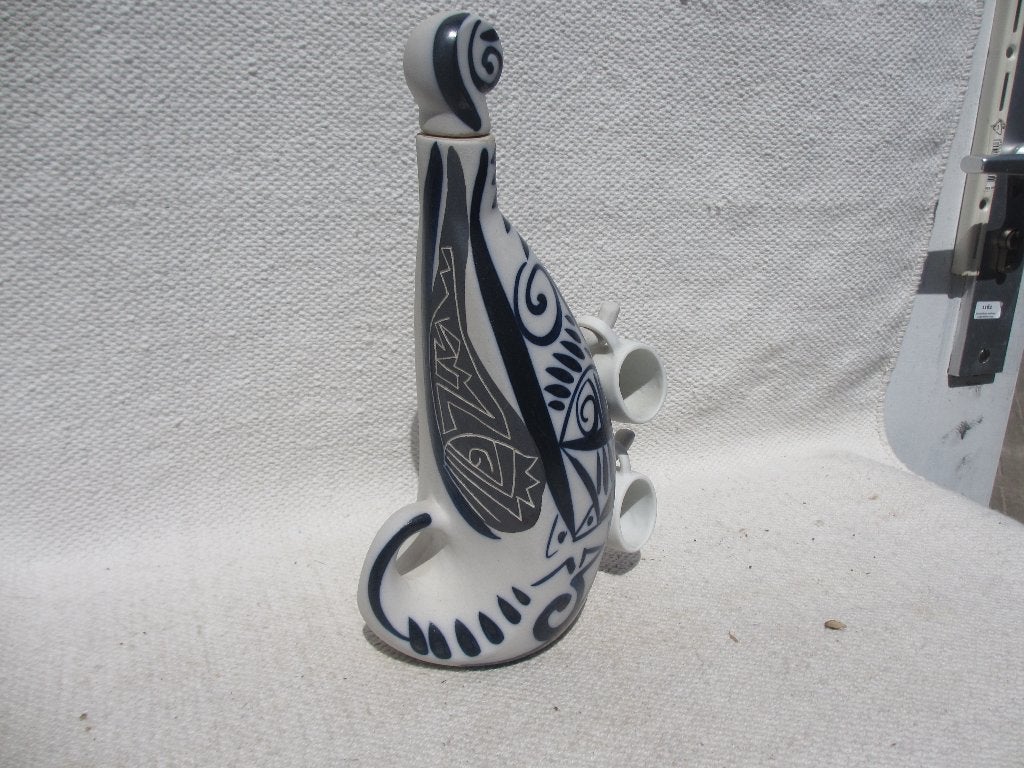 Mooi biscuit keramiek fles Otero Regal? / Picasso stijl, Ophalen of Verzenden