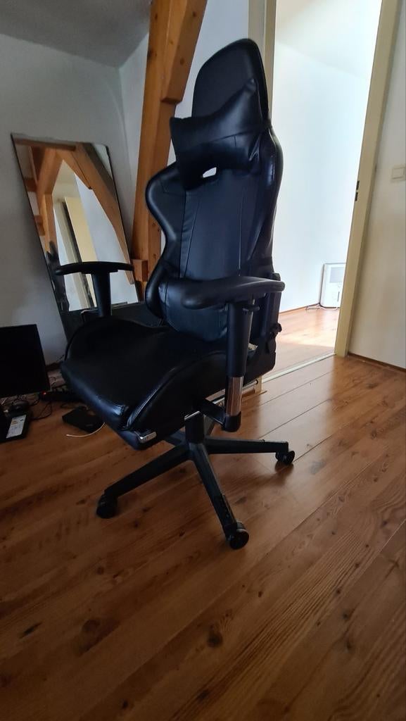 Zwarte Bureaustoel - Comfortabel en Ergonomisch, Ophalen, Gebruikt, Zwart, Bureaustoel