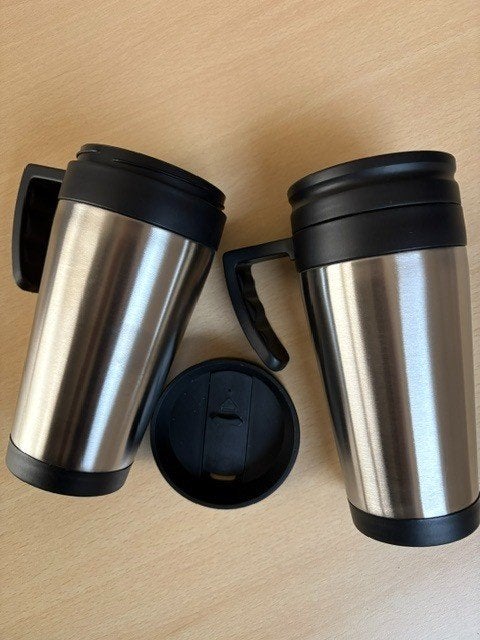 Thermos bekers, Nieuw, Ophalen of Verzenden, Metaal, Grijs