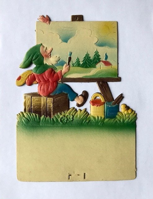 Vintage Dresdner Pappe kalenderhouder € 13,95 per stuk, Ophalen of Verzenden, Zo goed als nieuw