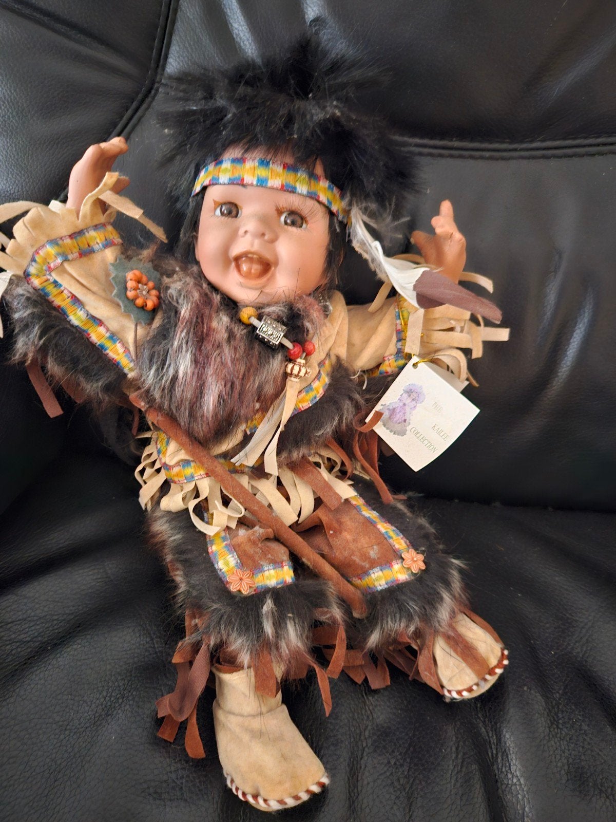 Kailee Collection Indianen Baby Pop - Porselein, Verzamelen, Ophalen of Verzenden, Gebruikt, Babypop