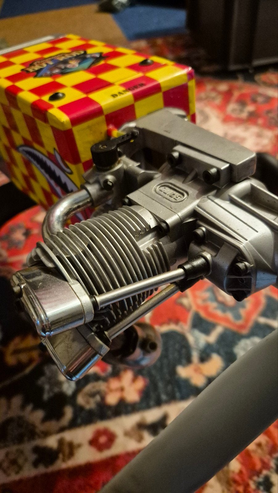 saito viertakt fa125 20cc, Hobby en Vrije tijd, Modelbouw | Radiografisch | Vliegtuigen, Ophalen, Zo goed als nieuw, Nitro