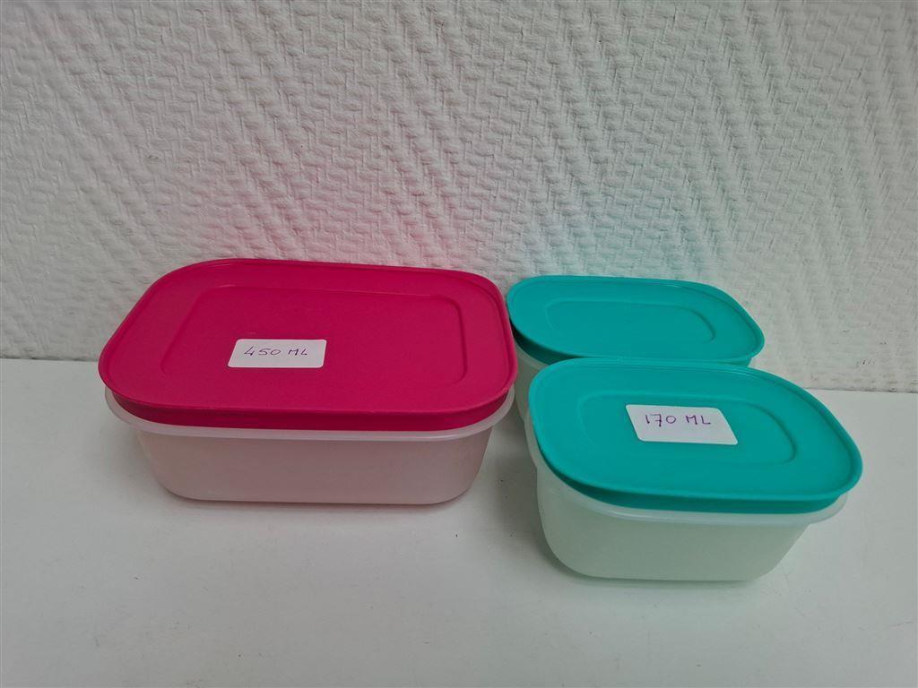 T070 Koelkast bakjes, 450 en 170 ml, en meer Tupperware, Ophalen of Verzenden, Zo goed als nieuw, Groen, Bak of Kom