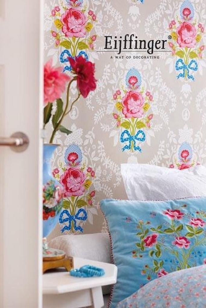 Eijffinger PIP Studio behang 313002 Shabby Chic Khaki, Nieuw, Ophalen of Verzenden, Minder dan 10 m²