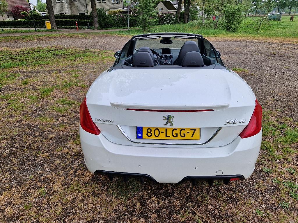 Peugeot 308 CC 1.6 THP Feline AUT April 2010 Wit 1e Eigenaar, Auto's, Peugeot, Bluetooth, Zwart, Wit, Particulier