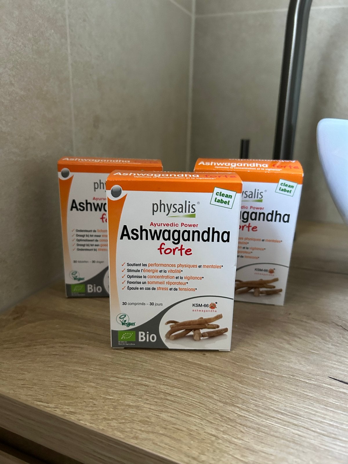 Ashwagandha tabletten - 3 doosjes ongeopend, Sport en Fitness, Gezondheidsproducten en Wellness, Nieuw, Overige typen, Ophalen of Verzenden