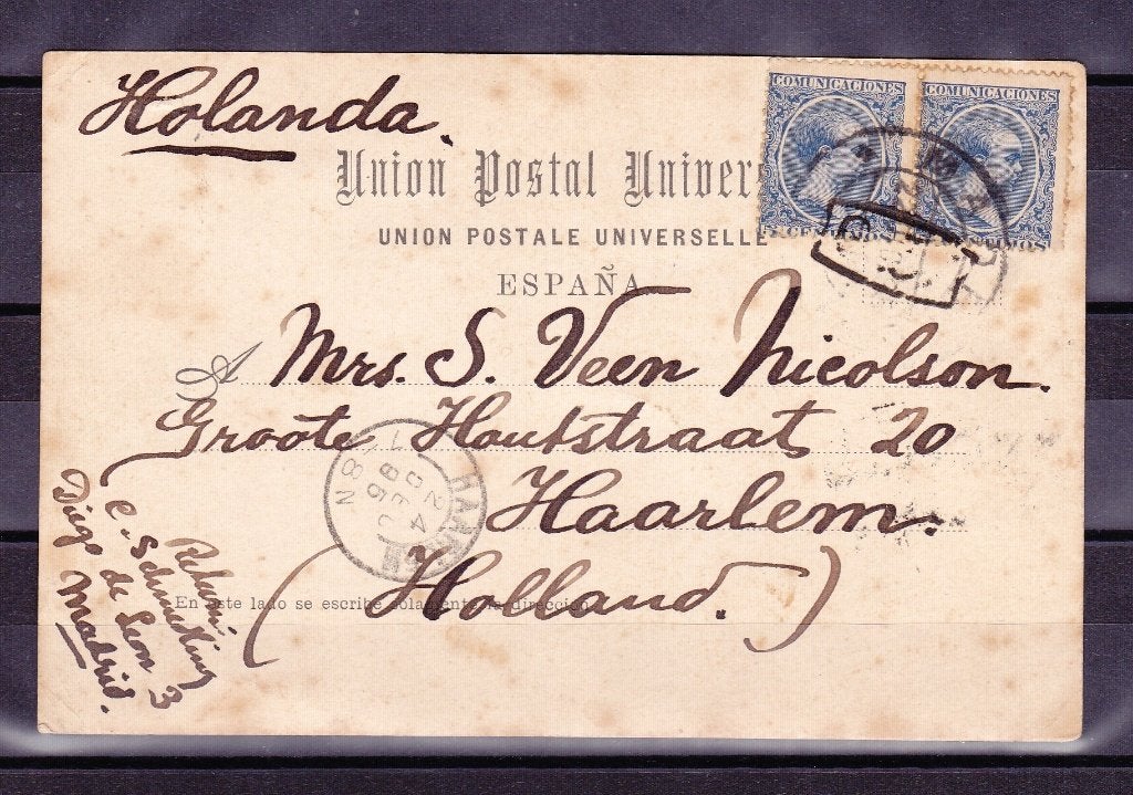 briefkaart Spanje 1895, Ophalen of Verzenden, Briefkaart