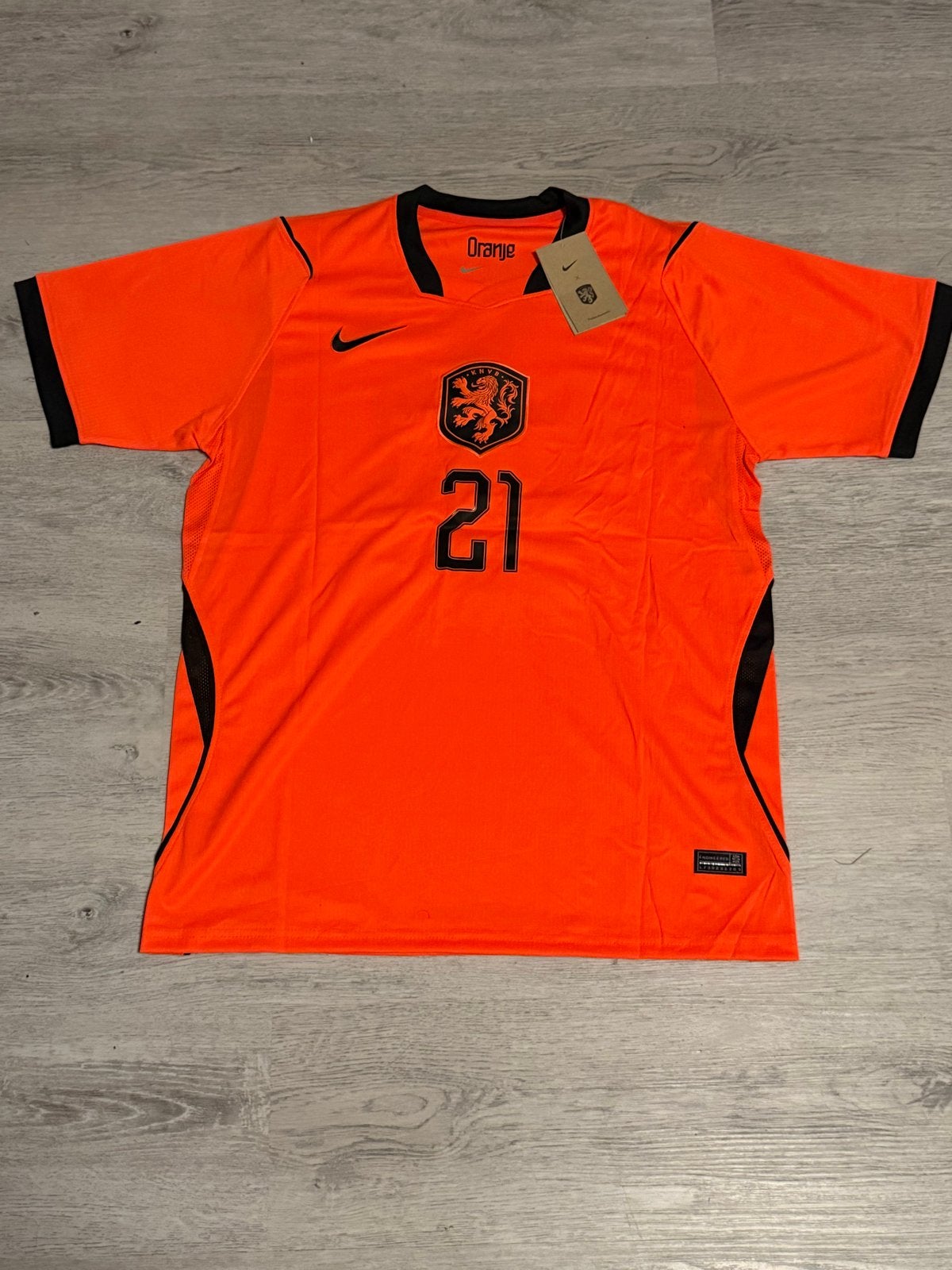 Nike Nederland Thuistenue Frenkie de Jong Maat L, Sport en Fitness, Voetbal, Maat L, Ophalen of Verzenden, Nieuw, Shirt