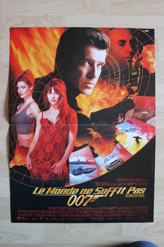 filmaffiche James Bond The World Is Not Enough filmposter, Rechthoekig Staand, Ophalen of Verzenden, Zo goed als nieuw, A1 t/m A3