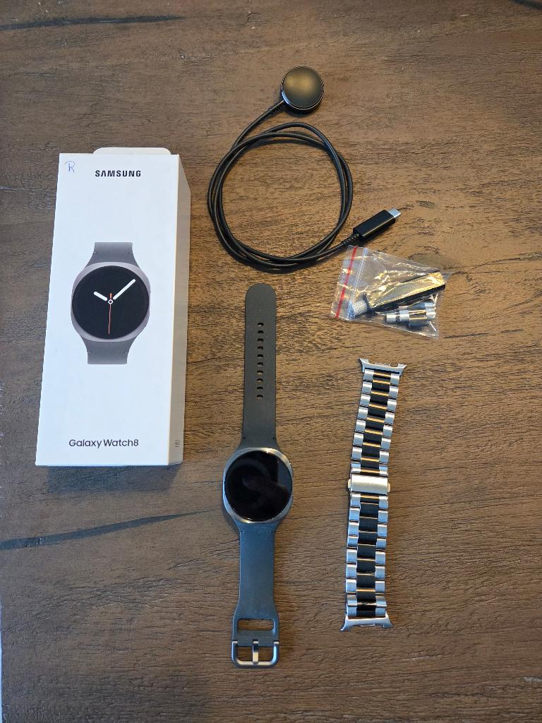 Samsung Watch 8 LTE 40 mm Graphite, Ophalen, Waterdicht, Grijs, Nieuw