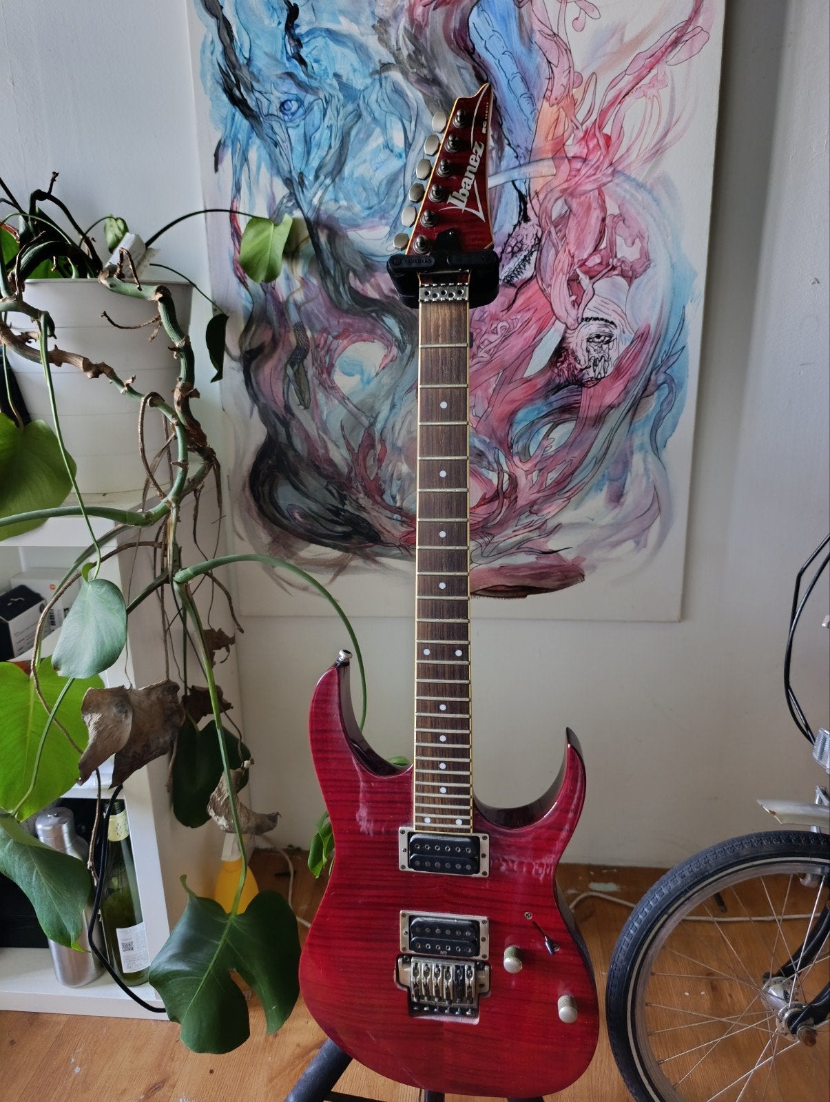 Ibanez RGT42FM Floyd Rose Elektrische Gitaar - Rood, Ophalen, Gebruikt, Solid body, Ibanez
