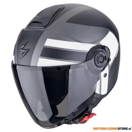 Scorpion Exo-City II Blur jethelm, Zilver-Zwart, Ophalen of Verzenden, Nieuw met kaartje