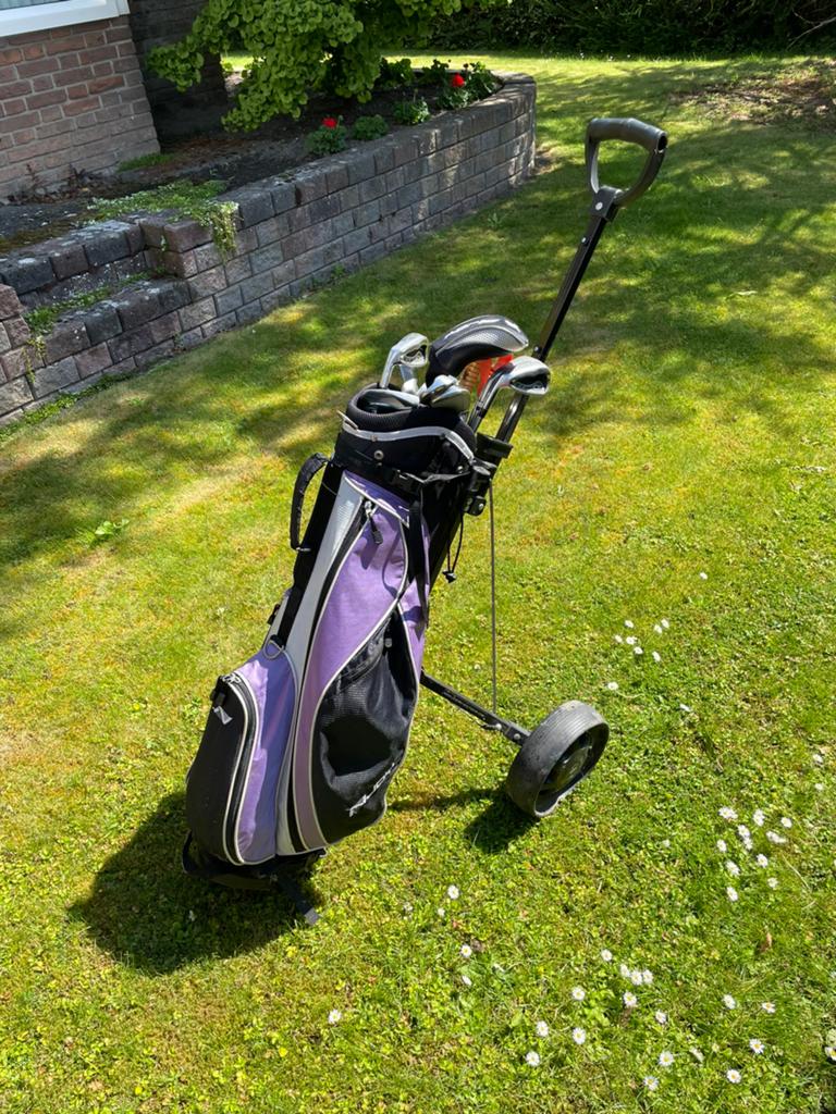 Complete dames linkshandige golfset, Sport en Fitness, Golf, Ophalen, Zo goed als nieuw, Set