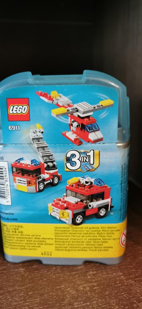 Lego Creator 3 in 1 Brandweer, Helicopter, Jeep 6911, Compleet, Gebruikt, Lego, Ophalen of Verzenden