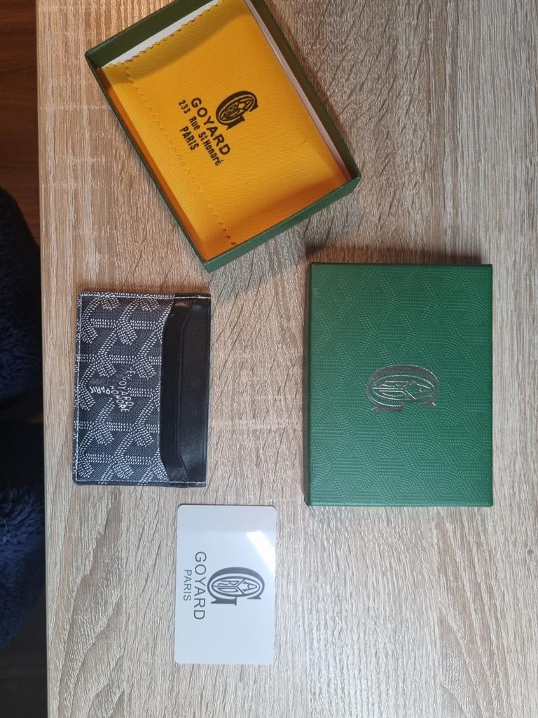 Goyard Saint-Sulpice Card Wallet, Overige merken, Blauw, Ophalen of Verzenden, Zo goed als nieuw