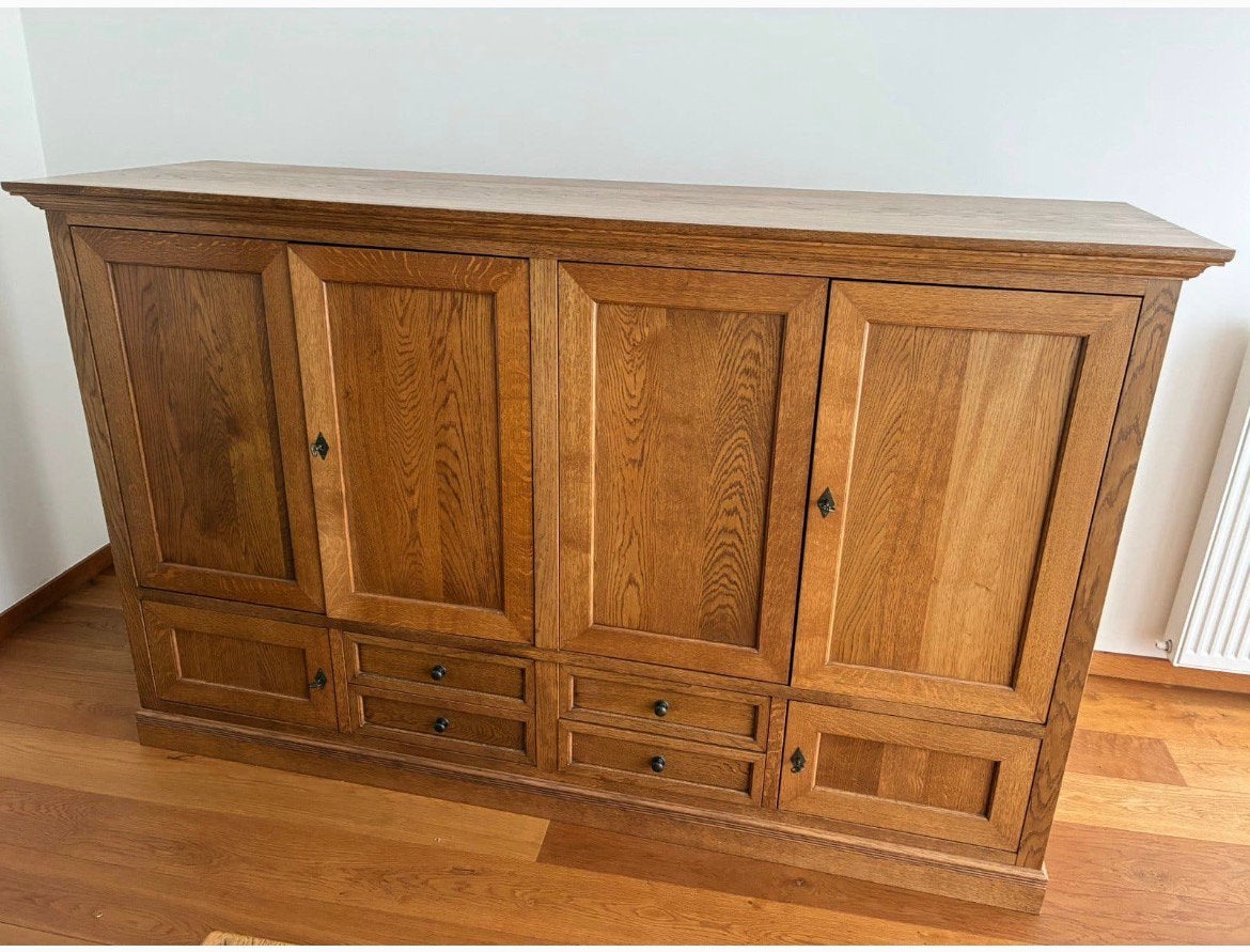 Eiken dressoir/ tv kast, Huis en Inrichting, Kasten | Dressoirs, Ophalen, Zo goed als nieuw, 50 tot 75 cm