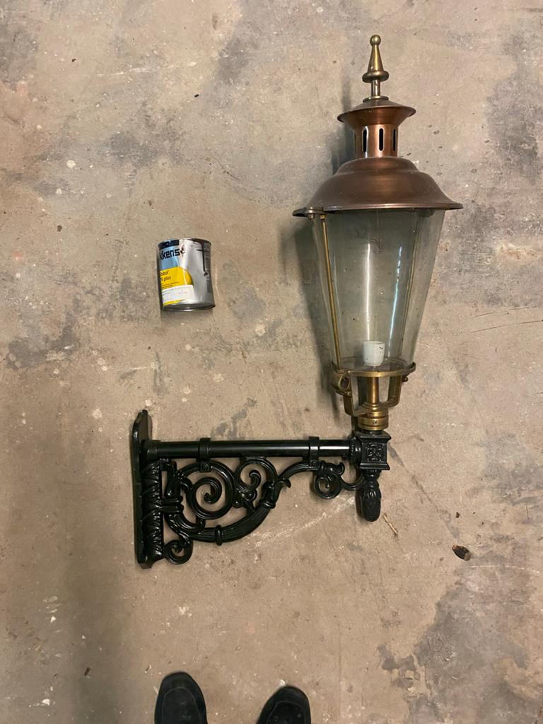 Bronzen klassieke buitenlamp 90x55x30 cm, Ophalen
