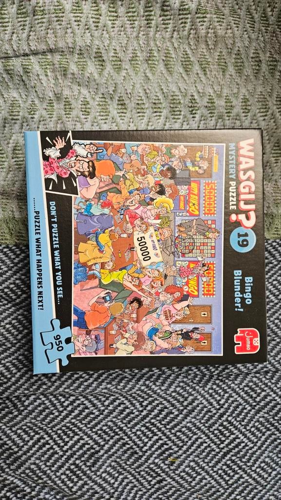 Nieuw WASGIJ? Mystery Puzzel 19-Bingo Blunder! (950 stukjes), Ophalen, 500 t/m 1500 stukjes, Zo goed als nieuw, Legpuzzel