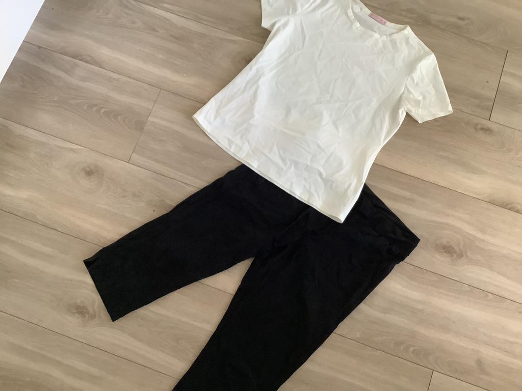 Travelstof set xl studio anneloes top en Helena hart capri, Zwart, Maat 46/48 (XL) of groter, Ophalen of Verzenden, Zo goed als nieuw