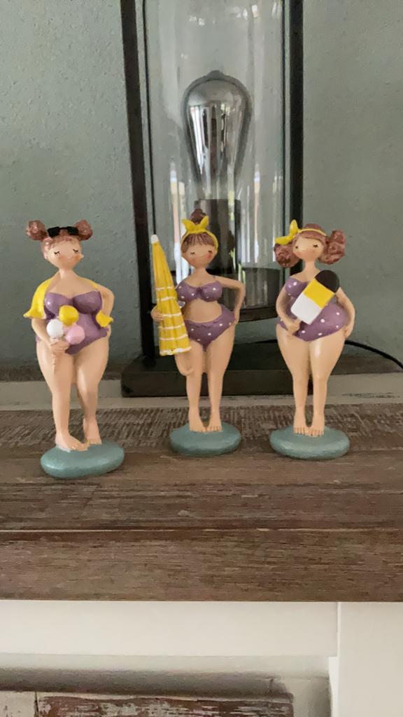 3 leuke beeldjes van de Dikke Dames, Ophalen of Verzenden, Nieuw, Mens