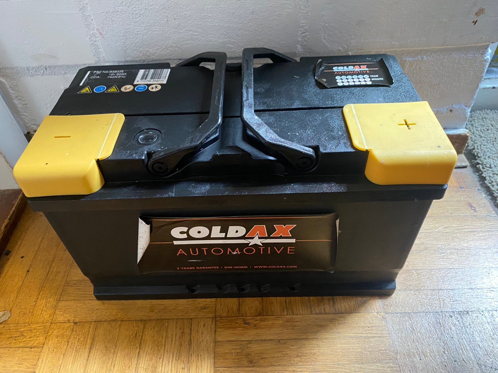 Coldax 12V 80Ah accu, Gebruikt