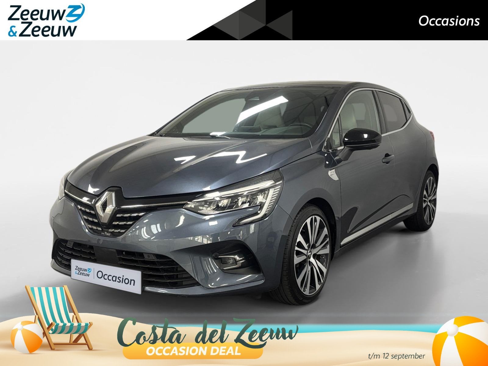 Renault Clio 1.0 TCe Initiale Paris NAVI AIRCO 360CAMERA BOS, Auto's, 12 maanden, 101 pk, Gebruikt, 580 kg