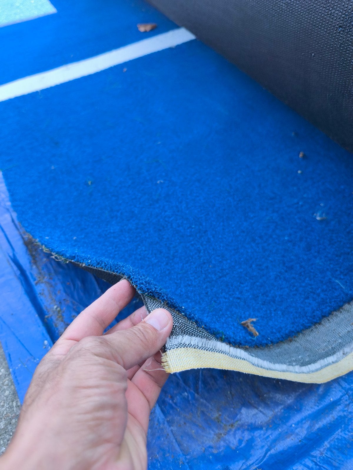 kunstgras nieuw blauw 3x4 meter 15 mm dik, Ophalen of Verzenden, Nieuw, 10 tot 20 m², Kunstgras