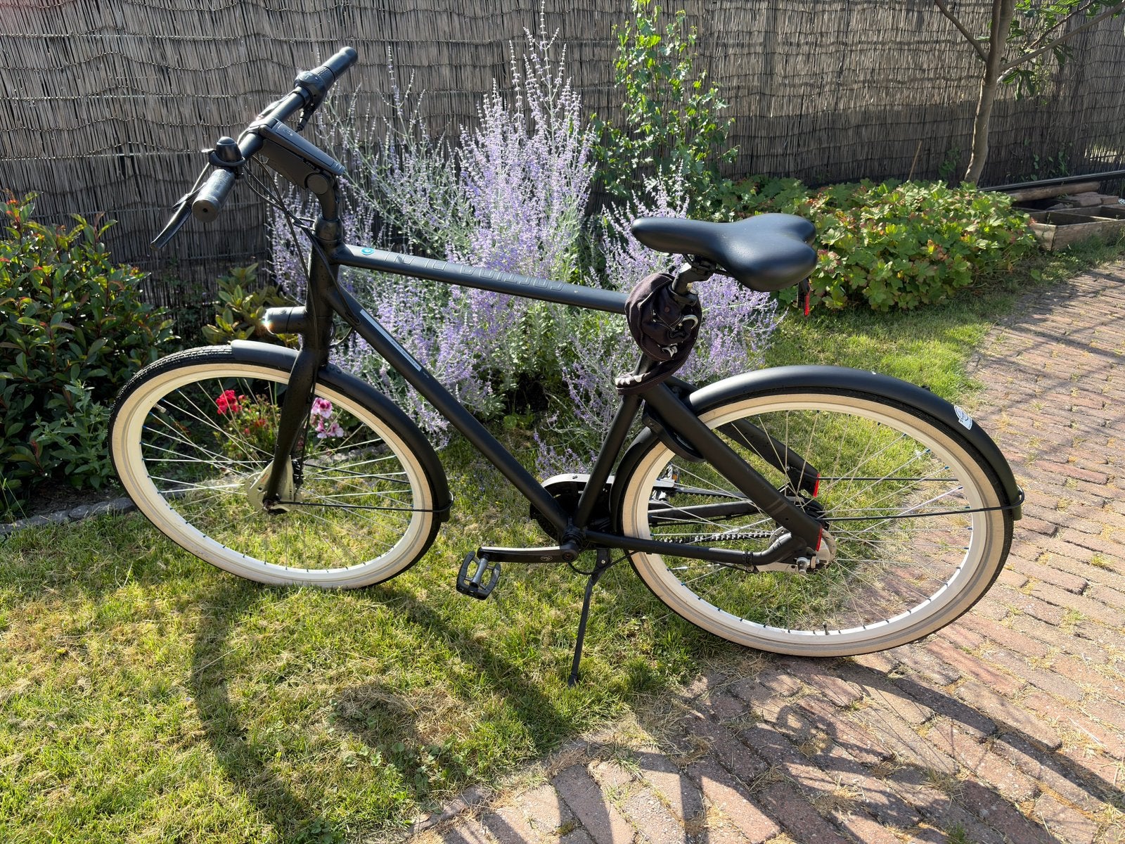 Cortina Blau herenfiets ND7 Mat Zwart Belt 61cm, Versnellingen, Zo goed als nieuw, 61 tot 65 cm, Schijfrem