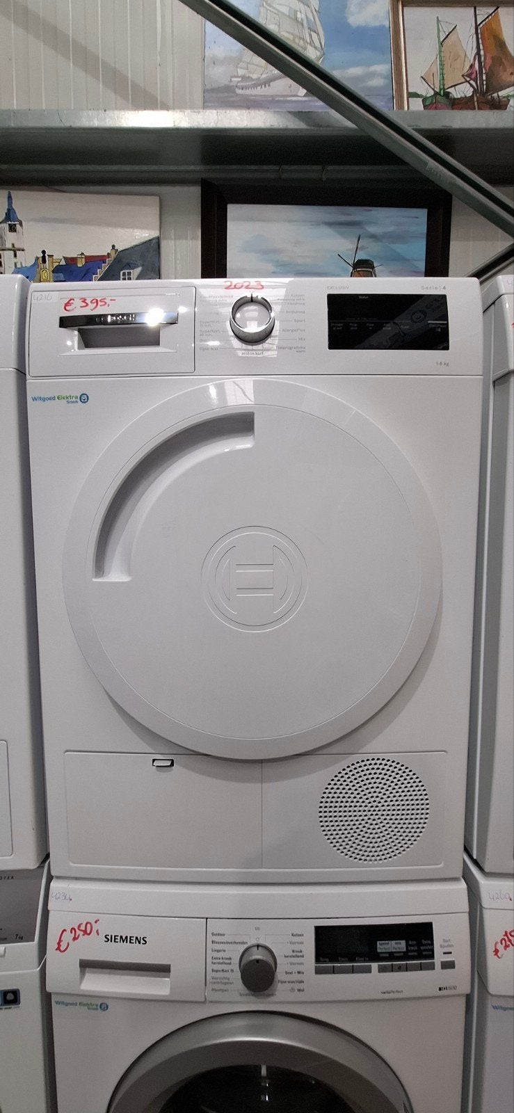 Bosch serie4 condensdroger 2023, 6 maand garantie 4216, Ophalen, 1200 tot 1600 toeren, Minder dan 85 cm, 8 tot 10 kg